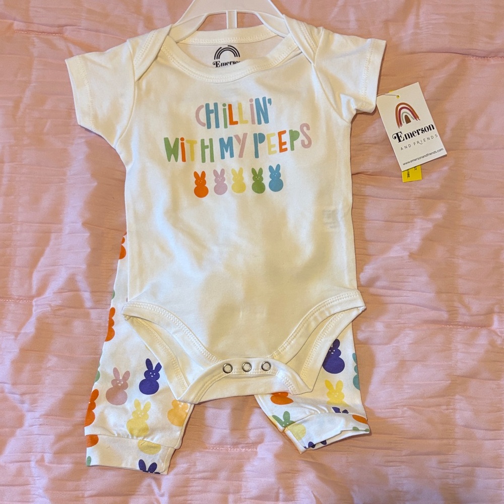 Emerson Kids Matching Set - White and Multicolor